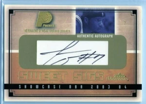 Jermaine O'Neal 2003-04 Fleer Showcase Sweet Sigs autógrafo /760 💎 Pacers - Imagen 1 de 1