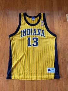 Vintage Marc Jackson Indiana Pacers Gold Champion Jersey size 44 - Picture 1 of 8
