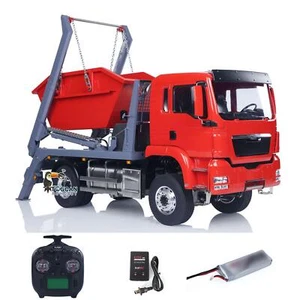 LESU Metal 1/14 RC Hydraulic Arm Garbage Dumper 4X4 RC Skip Loader RTR Battery - Picture 1 of 12