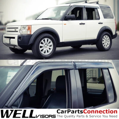 WellVisors Window Visors 05-16 Land Rover LR3 LR4 Sun Visors Deflectors - Image 1 of 4