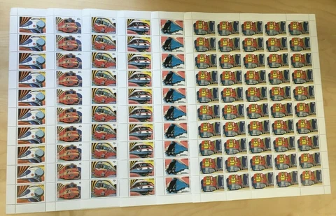 FULL SHEETS Grenadines 1982 509-14 - Locomotives - Set of Sheets - MNH Cover