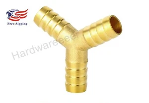 1/2'' Barb OD 3-Way Y-Shaped Hose Fitting Intersection Split Intersection - Picture 1 of 4