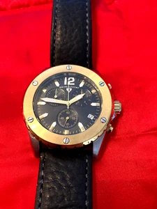 Swiss Legend Men's Windmill Rose Gold Quartz Chronograph Leather Watch SL-70018 - Picture 1 of 6