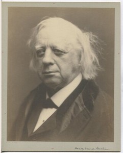 HENRY WARD BEECHER, PORTRAIT BY G.C. COX. 8.75X6 sepia platinum  10X8.25 CARD. 
