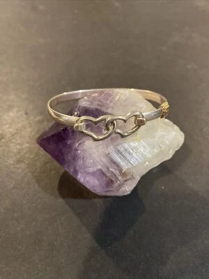 Cape Cod Sterling Silver with 14k Gold Accent Heart Hook Bracelet - Image 1 of 4