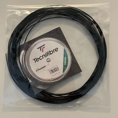 Tecnifibre Dynamix VP Black Squash String 9m Set (Unpackaged) - 17g/1.2mm - image 1 of 2