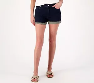 Candace Cameron Bure Pacific Denim Cutt Off Shorts - Blue Size Petite 6 *NEW* - Picture 1 of 1