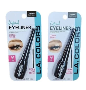 2ct - L.A. Colors Liquid Eyeliner Ultra Fine Brush, Schwarz Braun #CBLE431 - Bild 1 von 2