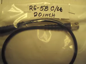 Cable de puente de parche coaxial macho BNC-macho BNC, alivio de tensión; 20 pulgadas, RG-58 C/U - Imagen 1 de 1