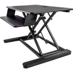 StarTech.com Sit Stand Desk Converter - Keyboard Tray - Height Adjustable Ergono