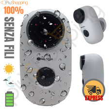 TELECAMERA VIDEOSORVEGLIANZA IP BATTERIA WIFI HD WIRELESS ESTERNO AUTOALIMENTATA