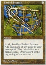 MTG magic cards 4x x4 Light Play, English Barbed Sextant 5th Edition