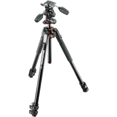 Manfrotto MK190XPRO3-3W Aluminum Tripod. NoFees! EU Seller! NEW! - Image 1 of 4