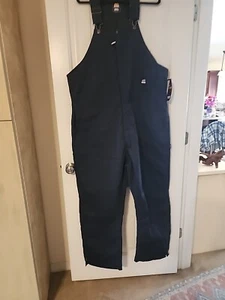 Berne Apparel B414NV 2X-Large (50-52) Tuta bavaglino isolata Deluxe regolare - Navy - Foto 1 di 7