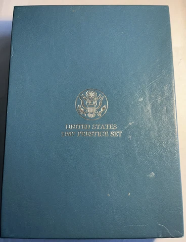 1987 US MINT PRESTIGE PROOF SET WITH BOX & COA Cover