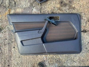 Original Mercedes 190e w201 Türkarte vorne links BRAUN - Beifahrerseite sehr guter Zustand - Bild 1 von 2