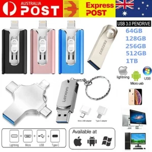 1T 2T USB i Flash Drive Disk Storage Memory Stick For iPhone iPad PC IOS Android - Picture 1 of 21
