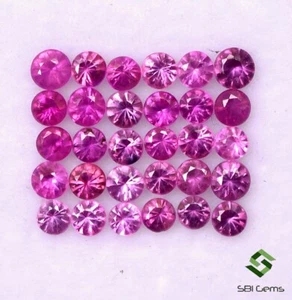 1.40 Cts Natural Ruby Round Diamond Cut 2 to 2.25 mm Lot 31 Pcs Loose Gemstones - Picture 1 of 4