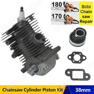 38mm For Stihl MS170 MS180 018 Chainsaw Engine Motor Cylinder Piston Crankshaft - Picture 1 of 18