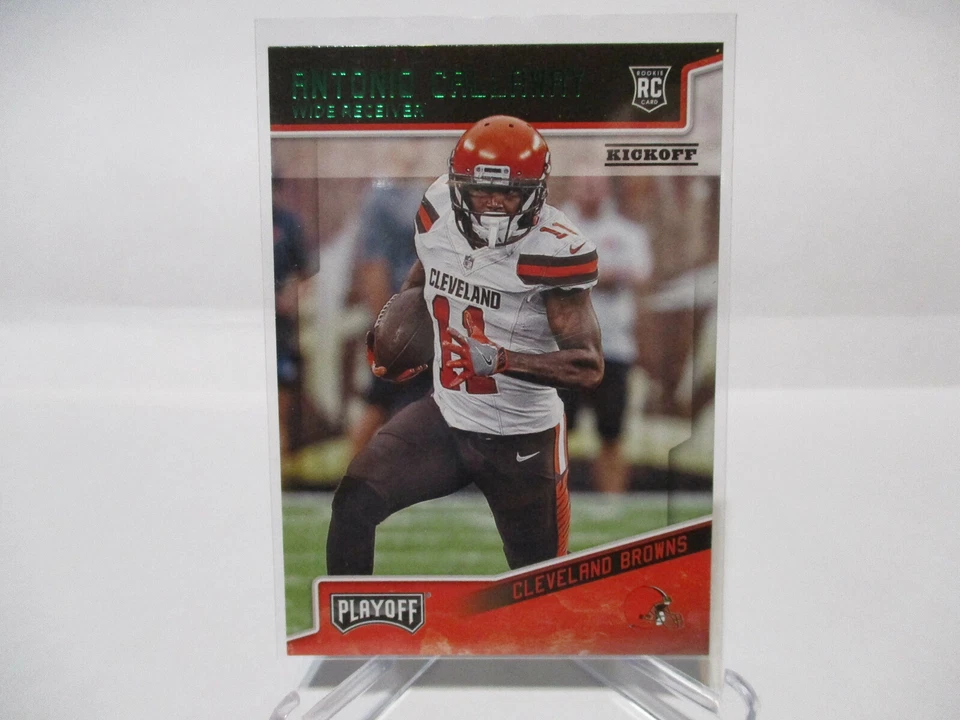2018 Playoff KICKOFF #282 Antonio Callaway Cleveland Browns Insert Rookie Card - Image 1 of 2