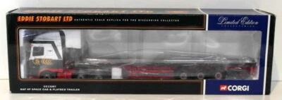 Corgi 1/50 Scale Truck CC13207 - DAF XF Space Cab & Flatbed Trailer - Stobart - Imagen 1 de 4