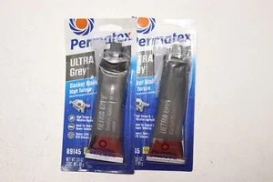 2x Pack Lot Permatex Ultra Grey 89145 Gasket Maker High Torque Silicone RTV - Picture 1 of 3