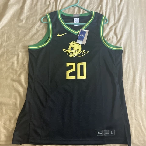 NEW Women’s Nike OREGON DUCKS Sabrina Ionescu Black Basketball Jersey LARGE Cover