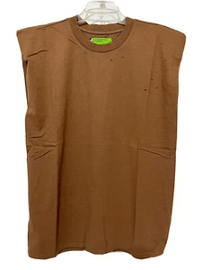 Sandrine Rose x Free People Muscle Tee LARGE Padded Shoulder Women T-Shirt NWT - Picture 1 of 19