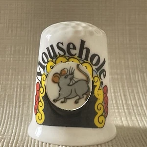 Vintage Birchcroft Mouse hole Thimble Fine Bone China Made In Great Britain - Picture 1 of 7
