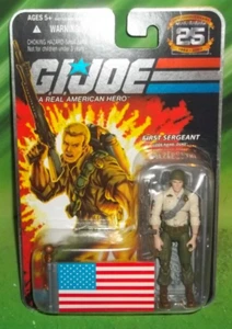 G I GI JOE 25TH ANNIVERSARY FIRST SERGEANT DUKE W JETPACK & FLAG FIGURE MOC - Picture 1 of 1