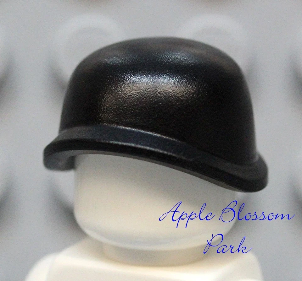 NUEVO Lego Minifigura CASCO OLLA DE ACERO NEGRO Sombrero - Soldado Minifigura Equipo Cabeza de Ejército Foto 1 de 1
