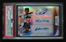 🌟 WANDER FRANCO MCKAY HERNANDEZ 2020 Bowman Sterling Triple AUTO RC /25 - PSA 9