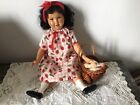 Antique Cute Doll with Crib and Small Coupon