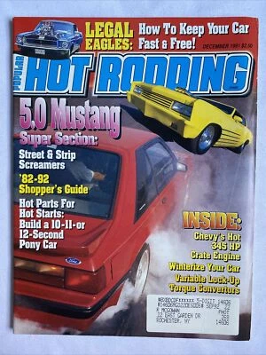 1991 Dec. Popular Hot Rodding Magazine Build Your First Street Machine (CP178) - Image 1 of 3