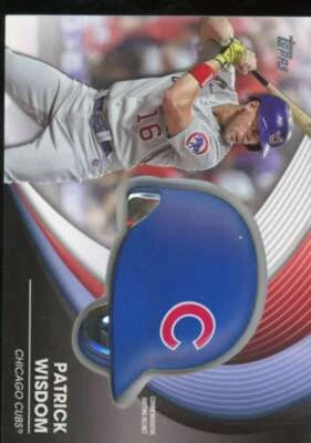 Patrick Wisdom Card 2022 Topps Update Commemorative Batting Helmet #BHPW  - Image 1 of 2