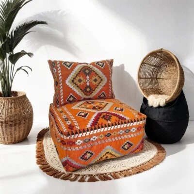 Moroccan Floor Couch UNSTUFFED Set Large Moroccan Floor Cushions Moroccan - image 1 of 4