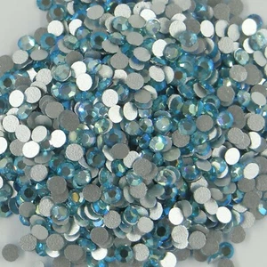 SS9 PR AQBX *** 50 Strasssteine Preciosa Flachboden SS9 (2,60mm) AQUAMARIN BOHEMICA AB - Bild 1 von 4