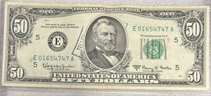 1963 Richmond E Note $50 Dollar Bill 50BL71 - Picture 1 of 2