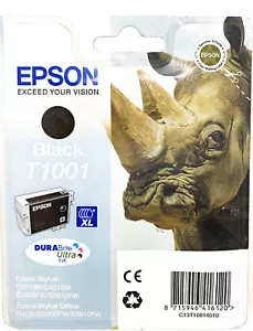 EPSON T1001 ORIGINAL PATRONEN SCHWARZ STYLUS SX600FW/STYLUS OFFICE BX310FN/BX600 - Bild 1 von 1