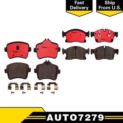 Pastillas de freno delanteras traseras de cerámica para Mercedes-Benz ML350 2012-2015 - Brembo OE Foto 1 de 4