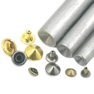 6 8 10 12mm 1/4" 3/8" 1/2" Tip Head Rivet Button Cap Stud Rapid Punk Spike Bags - Picture 1 of 8