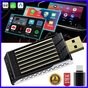 Wireless CarPlay AI Box WIFI Converter & Netflix YouTube Android Auto Adapter - Picture 1 of 12