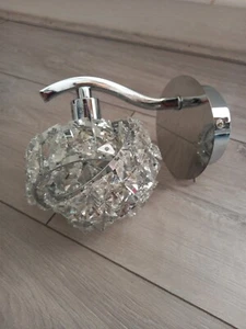 Gallery Home @ Next Martha Chrome Wall Light Small Faceted Crystals Glass - Picture 1 of 5