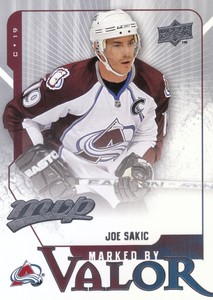 08-09 UPPER DECK MVP MARKED BY VALOR #MV2 JOE SAKIC AVALANCHE *8193