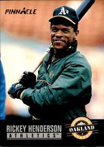 1993PinnacleRickey Henderson#308Oakland Athleticssee photo
