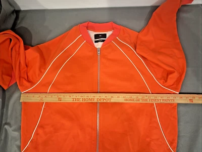 Adidas Y-3 Yohji Yamamoto Semi-solar Orange Jacket Classic Full Zip Men Sz Large - Image 1 of 4