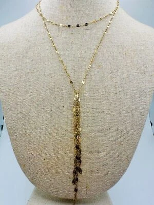 Tommassini 14k золото заполненное слоистый колье ожерелье 14,5» - Изображение 1 из 4