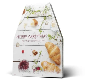 Frühstücksgläschen Adventskalender 24 Mini Konfitüren und Honiggläser - Bild 1 von 12