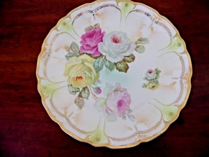 Beautiful Hand Decorated Floral Platter Made In Germany - Picture 1 of 5