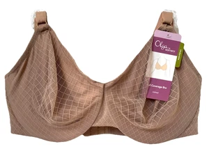 Olga by Warner's Womens Full Coverage Bra 42D Underwire Unlined Beige-Tan NEW - Picture 1 of 2